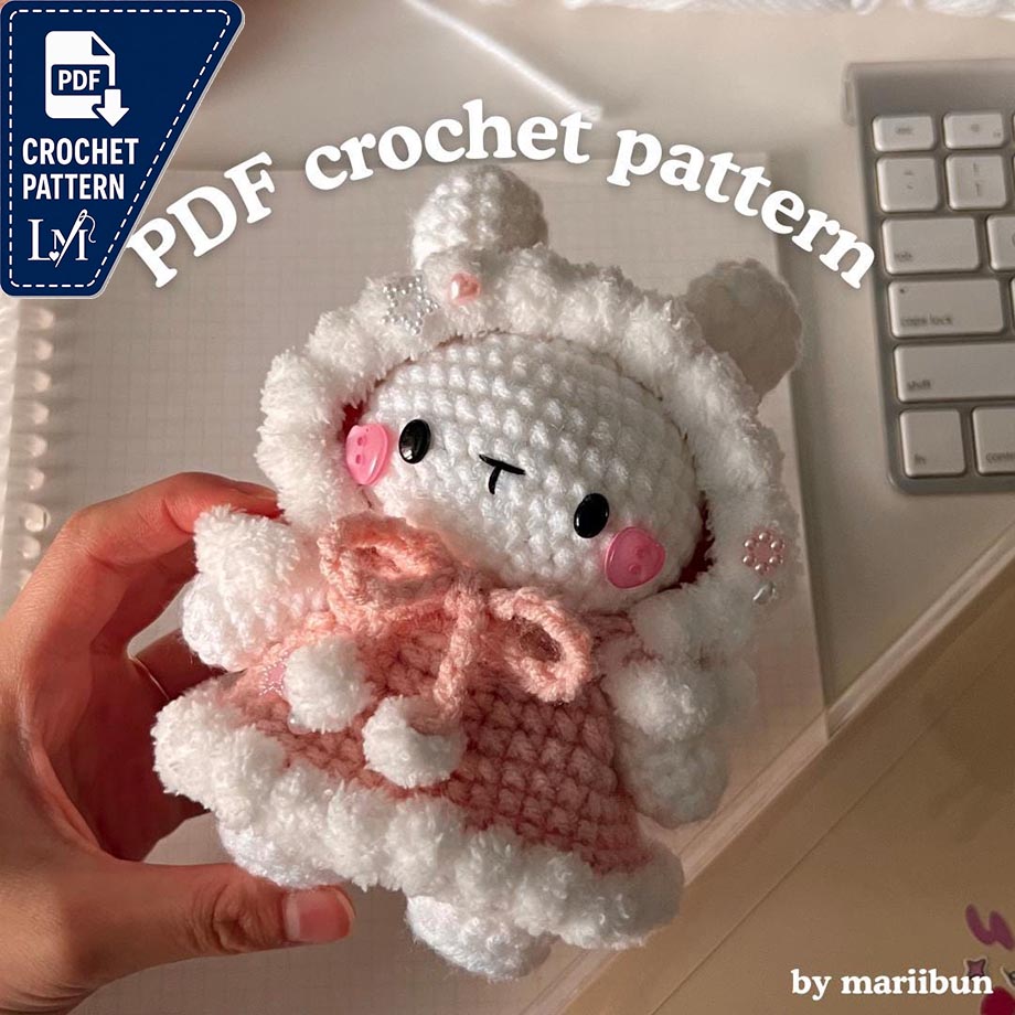 Winter Wonderland Moko the Bunny PDF Crochet Pattern